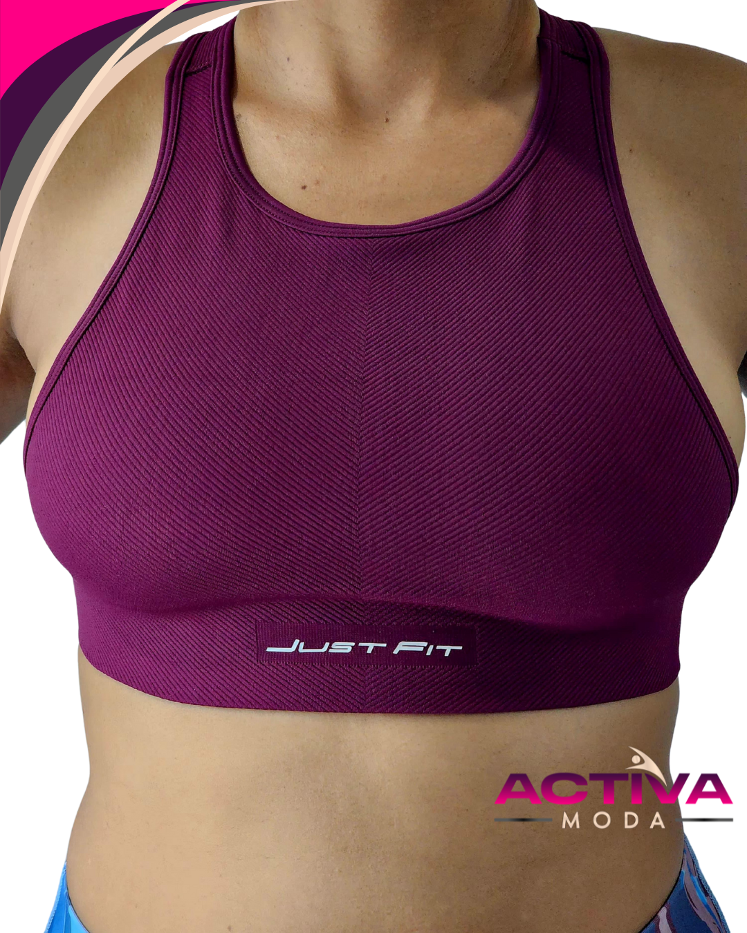 Top Nix Vinotinto - One Size - Burgundy Sport Bra's