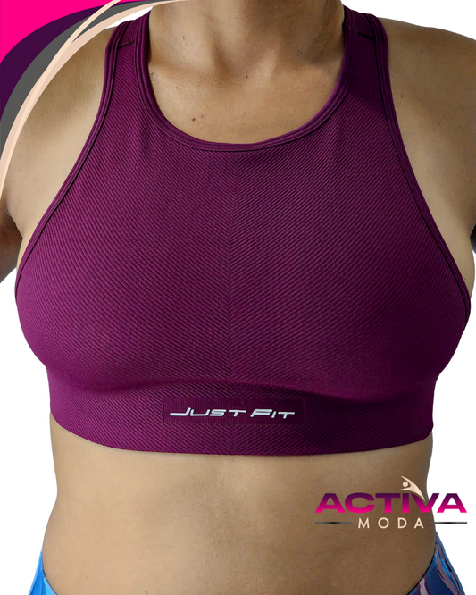 Top Nix Vinotinto - One Size - Burgundy Sport Bra's