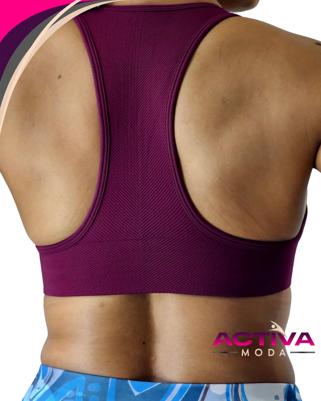 Top Nix Vinotinto - One Size - Burgundy Sport Bra's