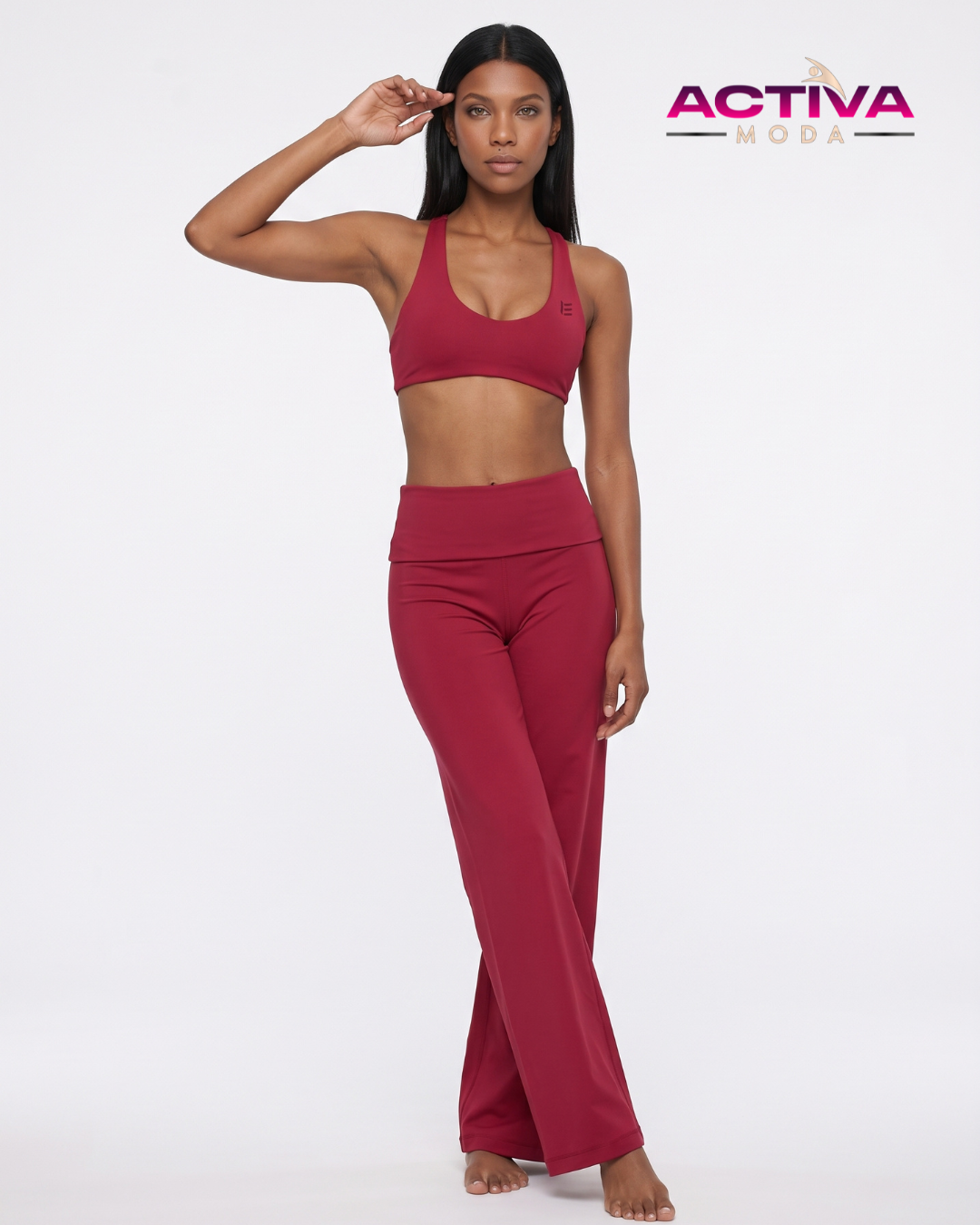 Set Deportivo Top y Legging (wide leg)