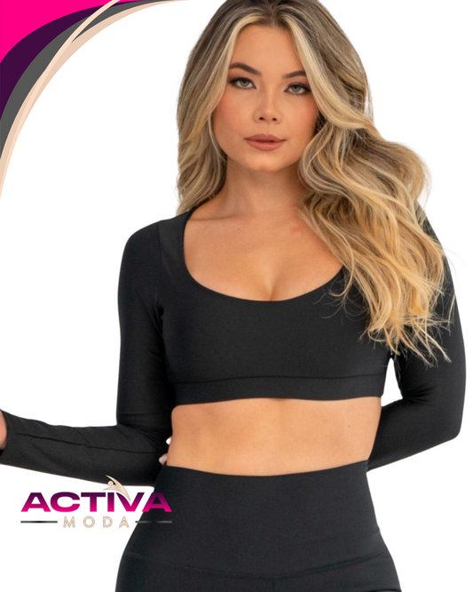 Top Artemis Mangalarga Negro - One Size - Black Sport Bra's