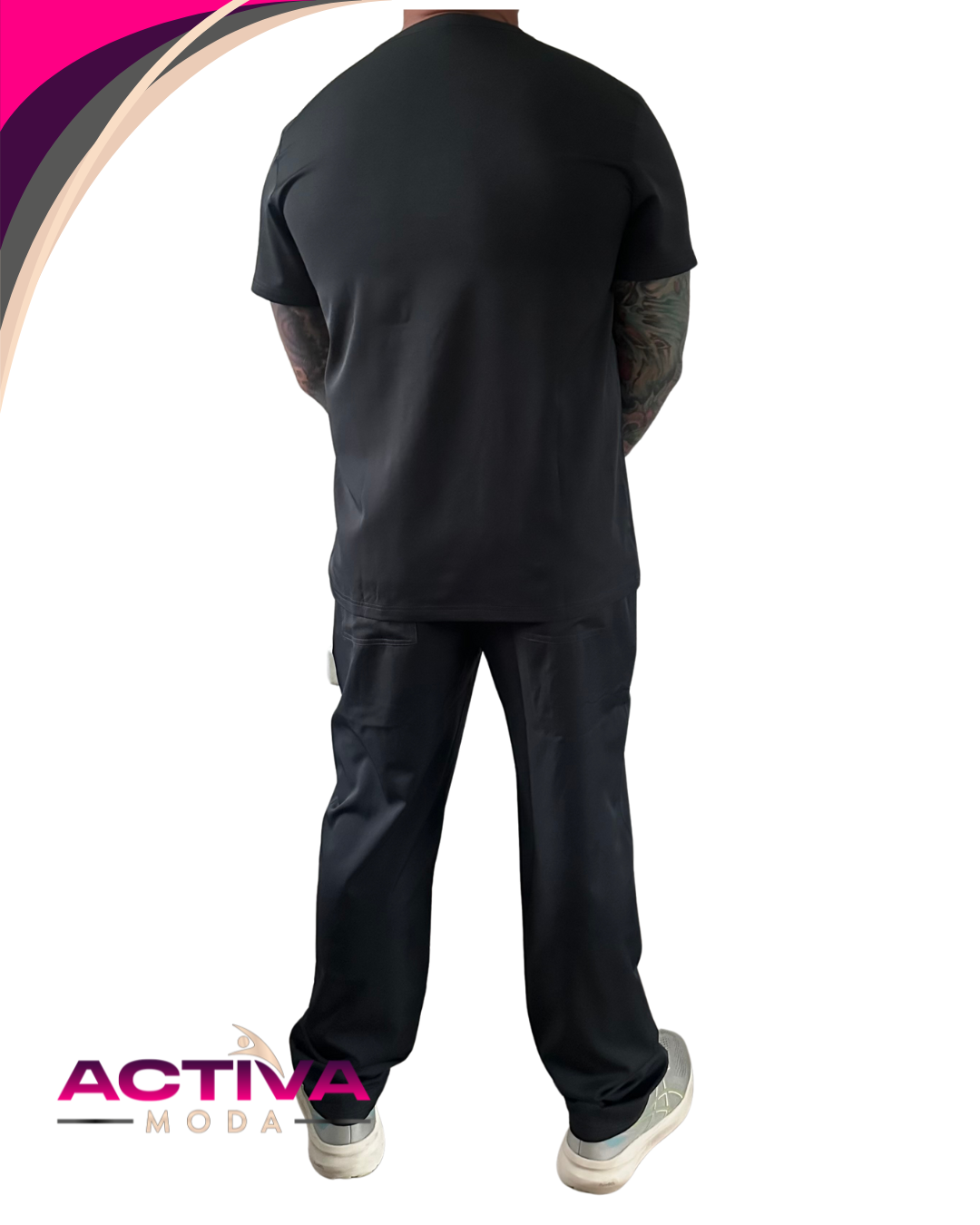 KAEL GR - Set de Uniforme para hombres con bolsillos -  Scrubs de alta Comodidad y Estilo