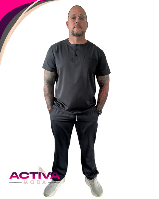 KAEL GR - Set de Uniforme para hombres con bolsillos -  Scrubs de alta Comodidad y Estilo