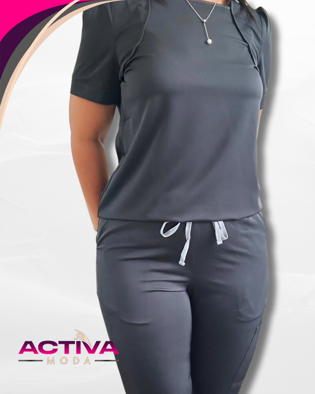 ORSIA GR - Set de Uniforme para mujeres sin bolsillos -  Scrubs de alta Comodidad y Estilo