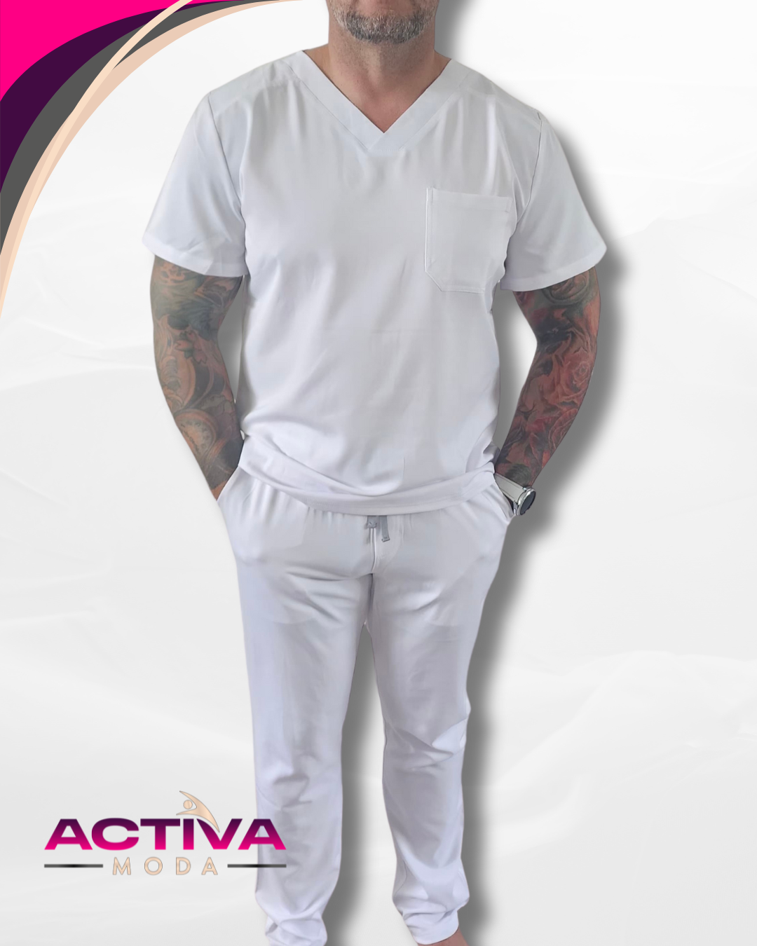 RIVEN - Set de Uniforme con bolsillos - Unisex - Scrubs de alta Comodidad y Estilo