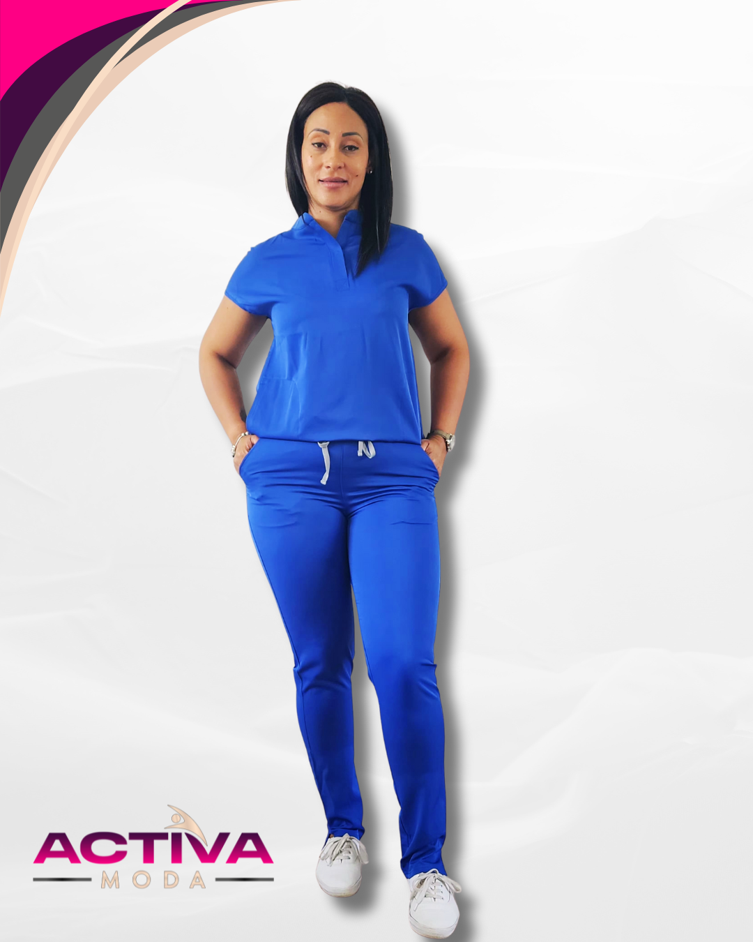 THARA - Set de Uniforme para mujeres con bolsillos -  Scrubs de alta Comodidad y Estilo