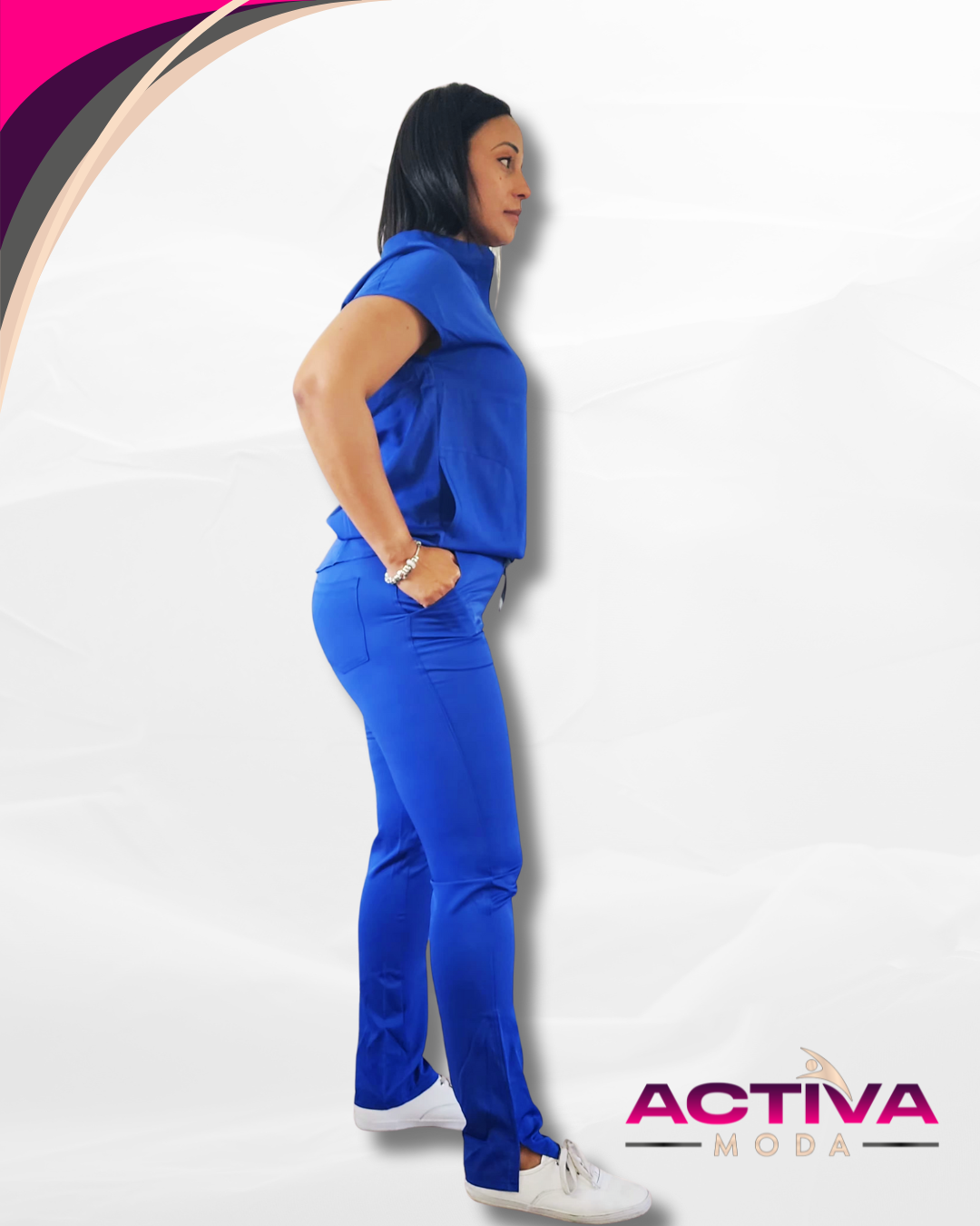THARA - Set de Uniforme para mujeres con bolsillos -  Scrubs de alta Comodidad y Estilo