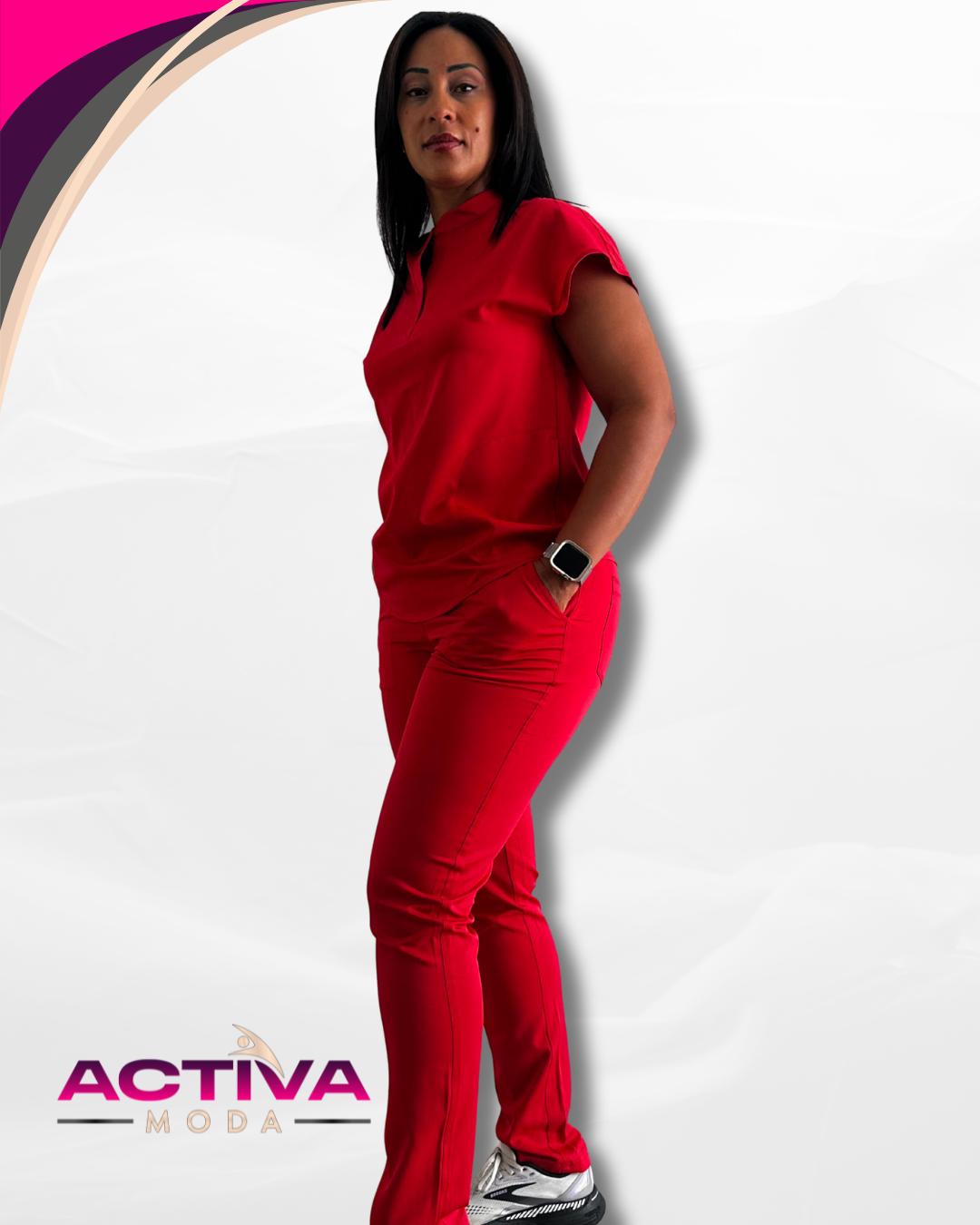 THARA - Set de Uniforme para mujeres con bolsillos -  Scrubs de alta Comodidad y Estilo