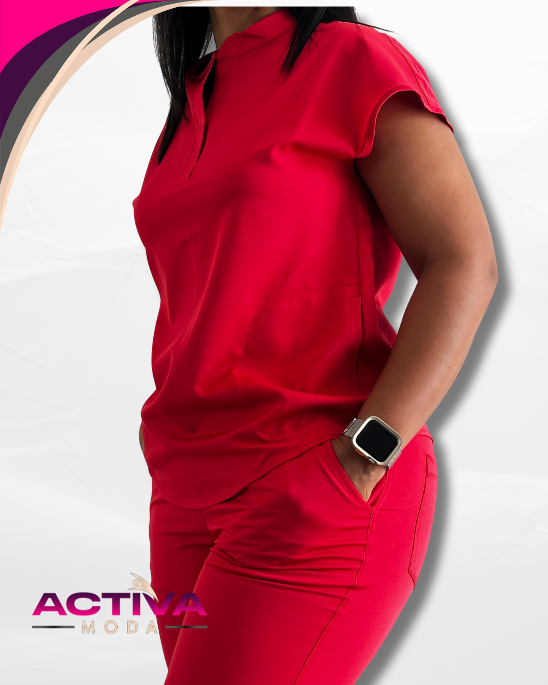 THARA - Set de Uniforme para mujeres con bolsillos -  Scrubs de alta Comodidad y Estilo