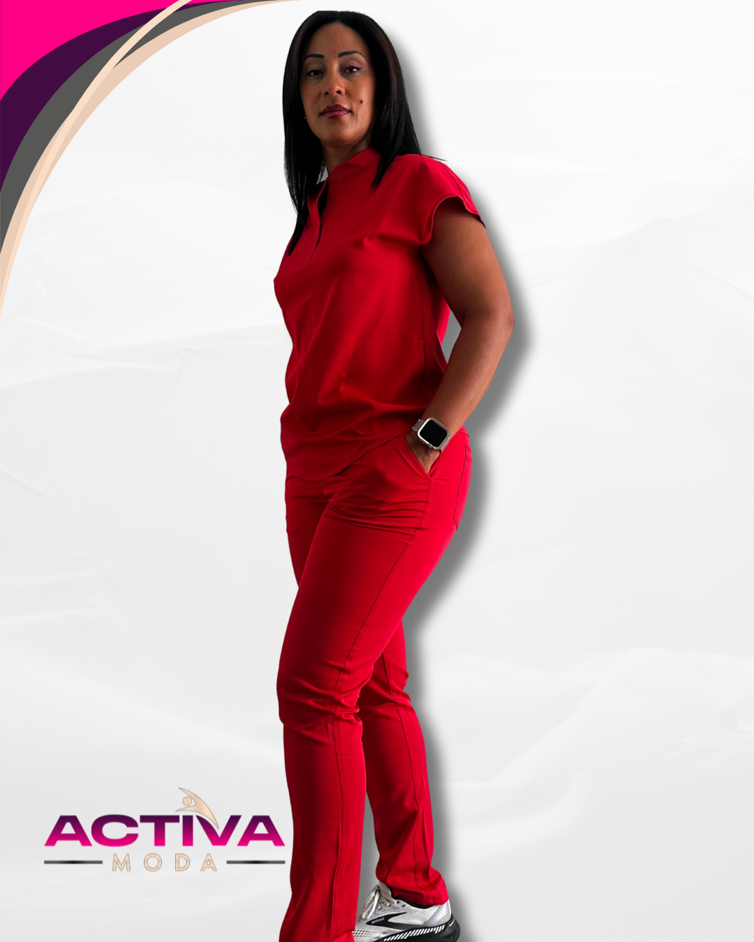 THARA - Set de Uniforme para mujeres con bolsillos -  Scrubs de alta Comodidad y Estilo