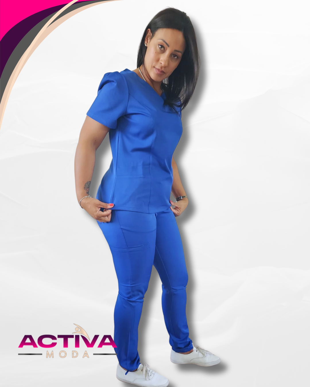 TRESSA - Set de Uniforme para mujeres con bolsillos -  Scrubs de alta Comodidad y Estilo