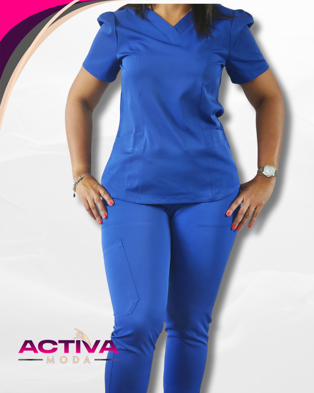 TRESSA - Set de Uniforme para mujeres con bolsillos -  Scrubs de alta Comodidad y Estilo