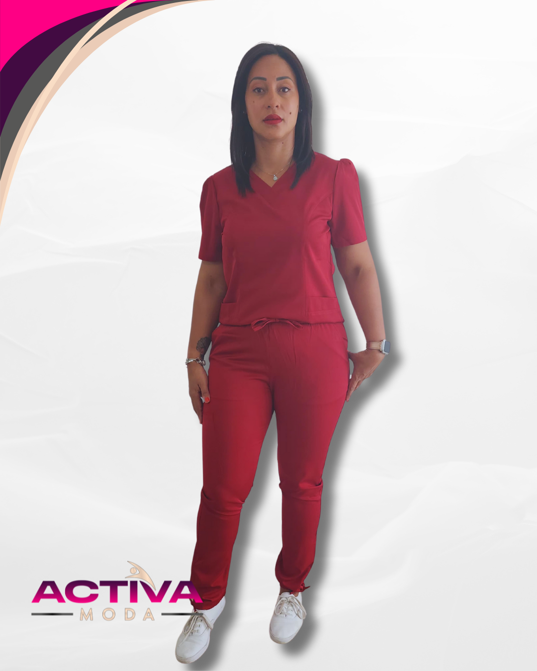 TRESSA - Set de Uniforme para mujeres con bolsillos -  Scrubs de alta Comodidad y Estilo