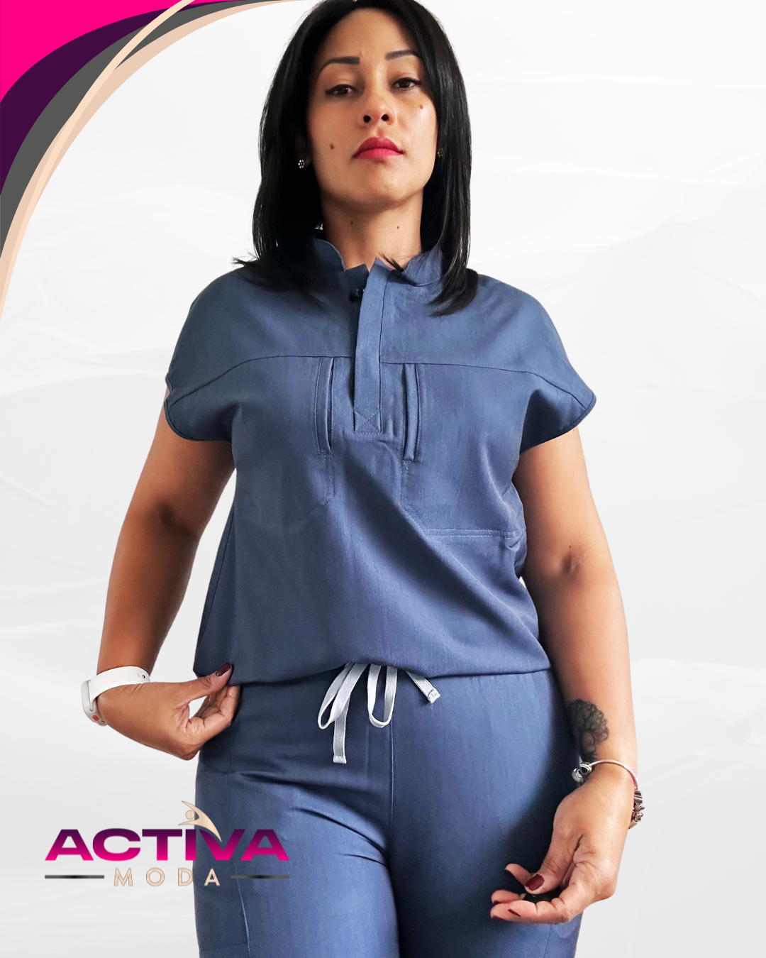 VITA  - Set de Uniforme para mujeres sin bolsillos -  Scrubs de alta Comodidad y Estilo