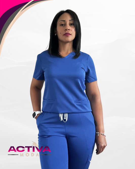 ZYRA - Set de Uniforme con bolsillos – Unisex -  Scrubs de alta Comodidad y Estilo