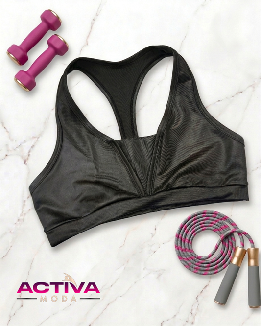 Top negro - One Size - Black Sport Bra's