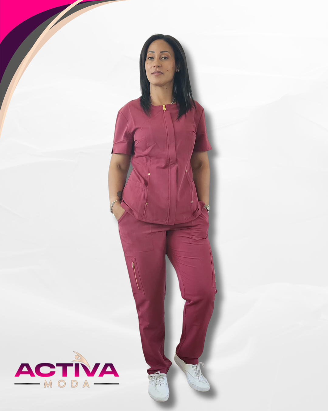 AERIS_BUR_-_Burgundy_-_UNIFORME_femenino_con_bolsillos
