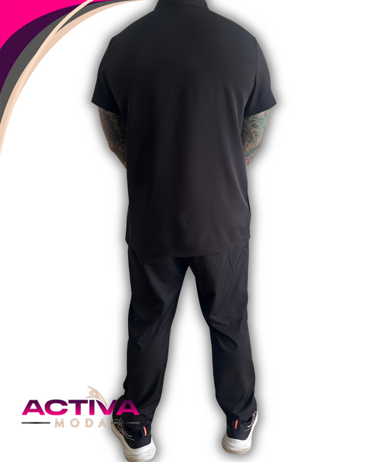 LUNOR - Set de Uniforme para hombres con bolsillos -  Scrubs de alta Comodidad y Estilo