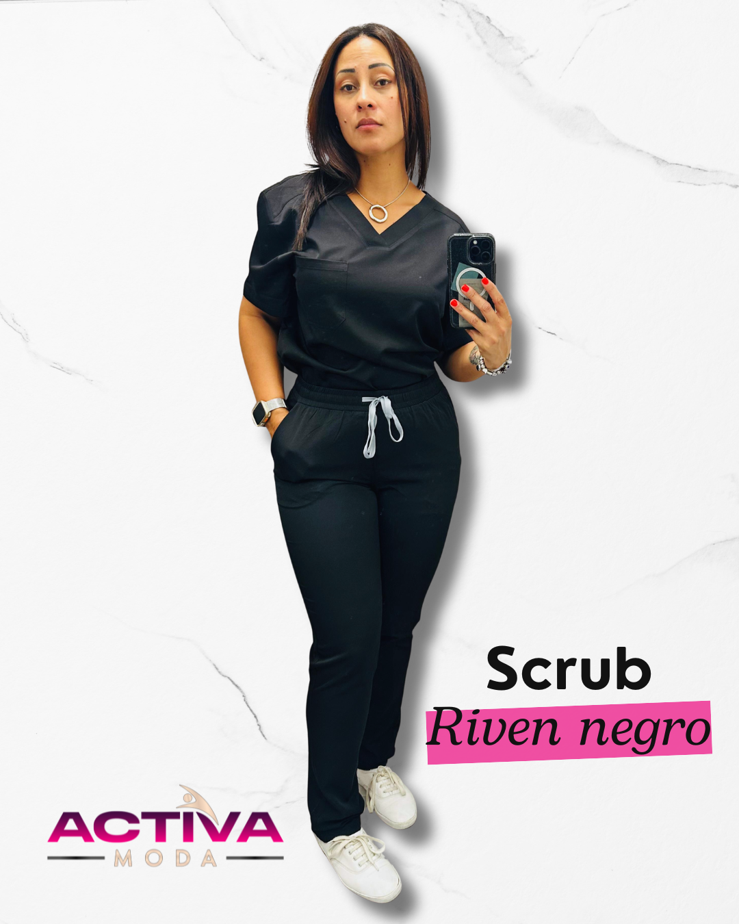 RIVEN - Set de Uniforme con bolsillos - Unisex - Scrubs de alta Comodidad y Estilo