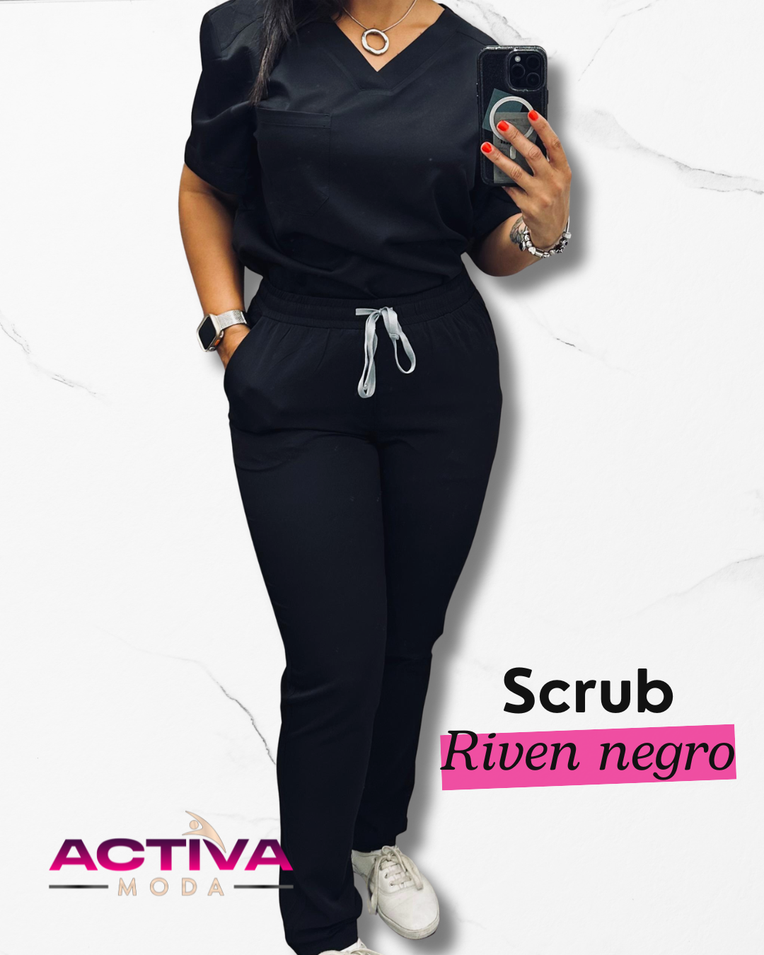 RIVEN - Set de Uniforme con bolsillos - Unisex - Scrubs de alta Comodidad y Estilo