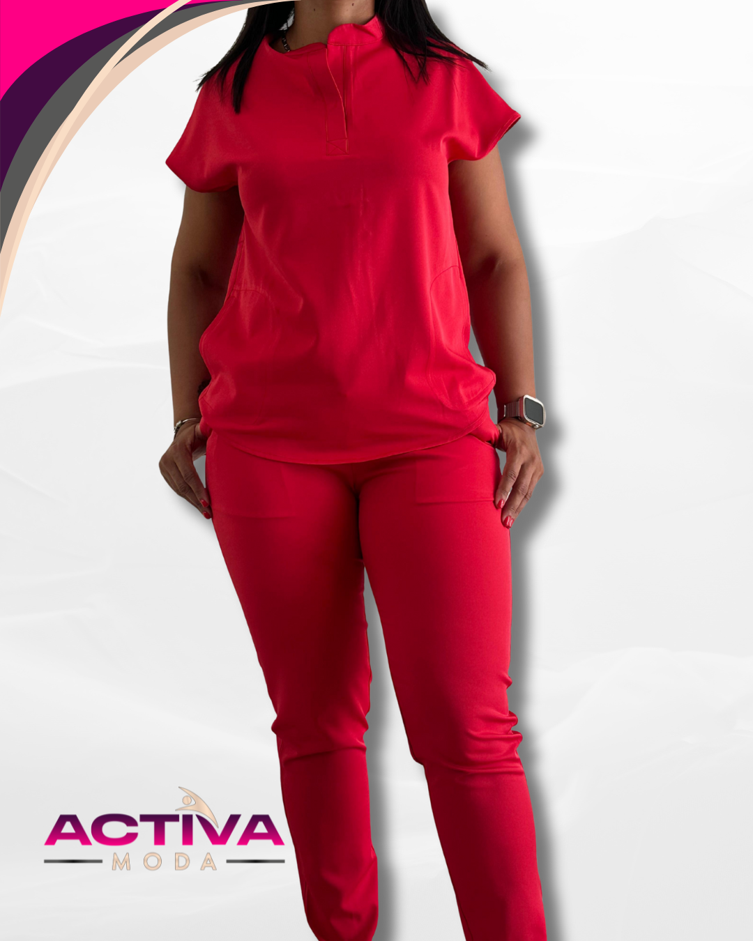 THARA - Set de Uniforme para mujeres con bolsillos -  Scrubs de alta Comodidad y Estilo