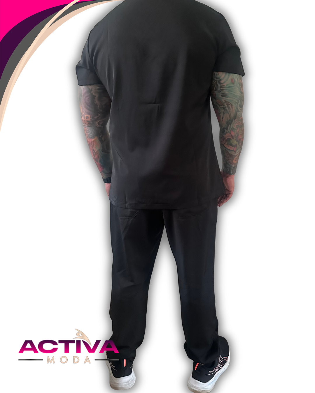 VELIN BLK - Set de Uniforme para hombres con bolsillos -  Scrubs de alta Comodidad y Estilo