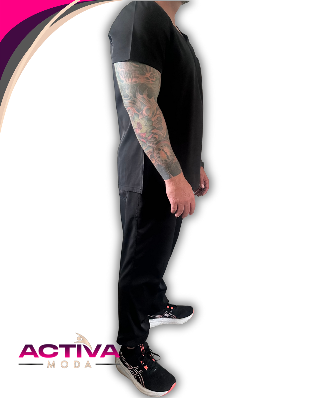 VELIN BLK - Set de Uniforme para hombres con bolsillos -  Scrubs de alta Comodidad y Estilo