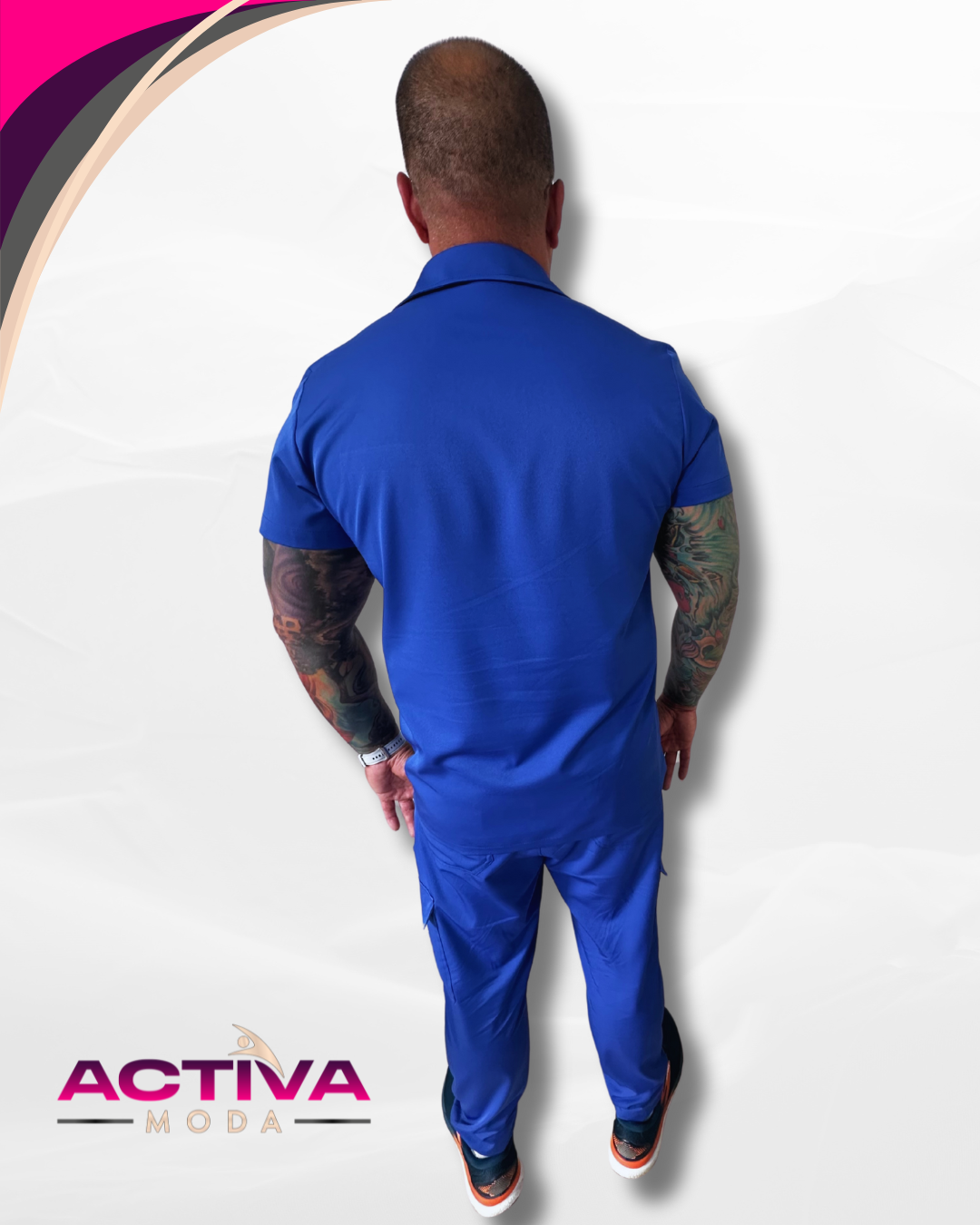 YALEN - Set de Uniforme para hombres sin bolsillos -  Scrubs de alta Comodidad y Estilo