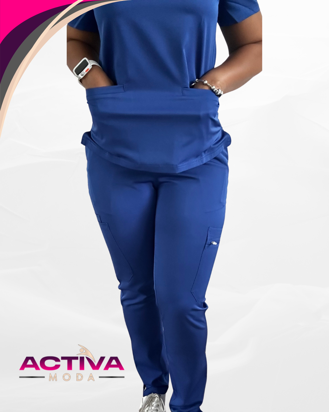 ZYRA - Set de Uniforme con bolsillos – Unisex -  Scrubs de alta Comodidad y Estilo