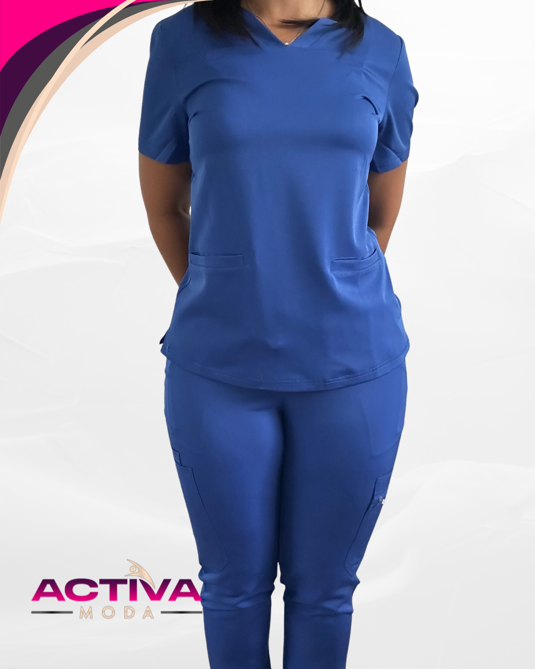 ZYRA - Set de Uniforme con bolsillos – Unisex -  Scrubs de alta Comodidad y Estilo