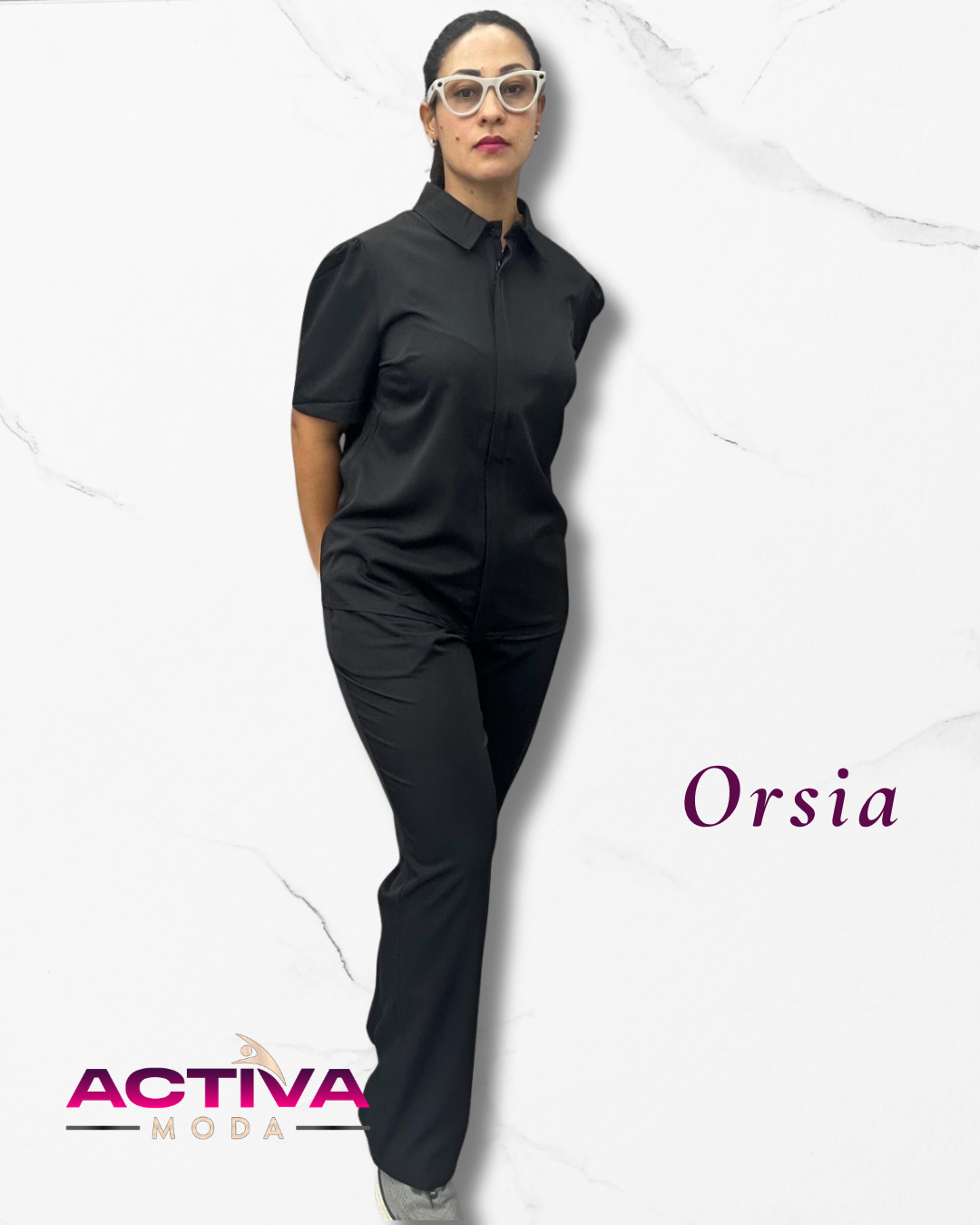 ORSIA - Set de Uniforme para mujeres con bolsillos -  Scrubs de alta Comodidad y Estilo